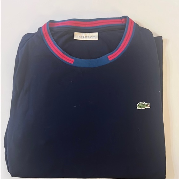 Lacoste Navy Blue Crewneck tshirt - Picture 1 of 1